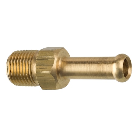 Ags Brass Rigid Male Hose Clamp, 1/4 Hose, Male (1/8-27 NPT), 1/bag CHF-11B